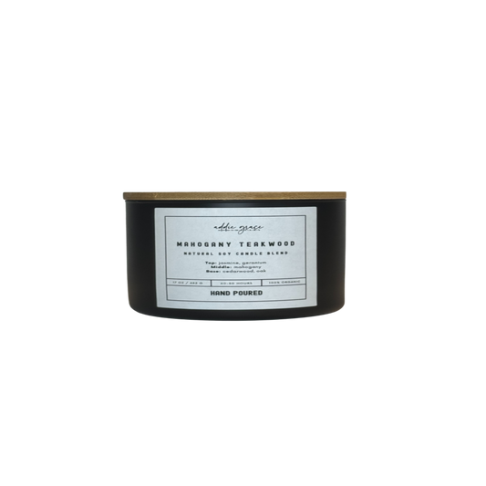 Mahogany Teakwood Soy Candle